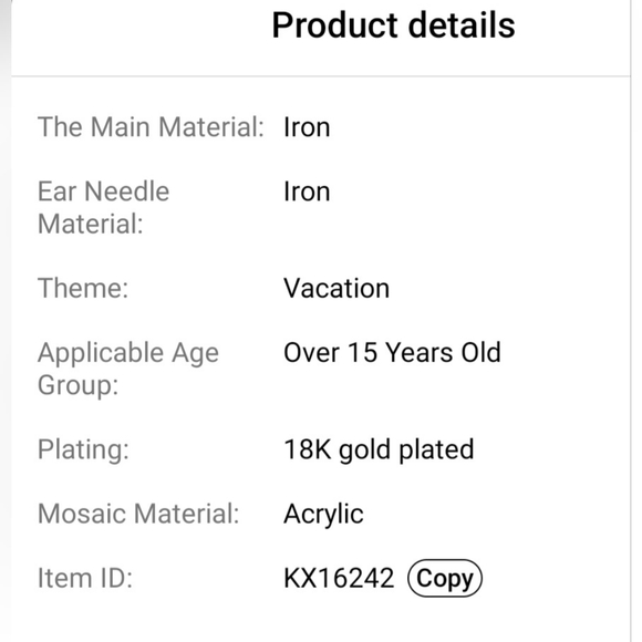 GREEK PATTERN EARRINGS - Picture 9 of 9